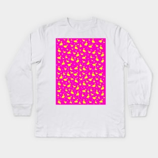 RUBBER Ducky Pink Kids Long Sleeve T-Shirt